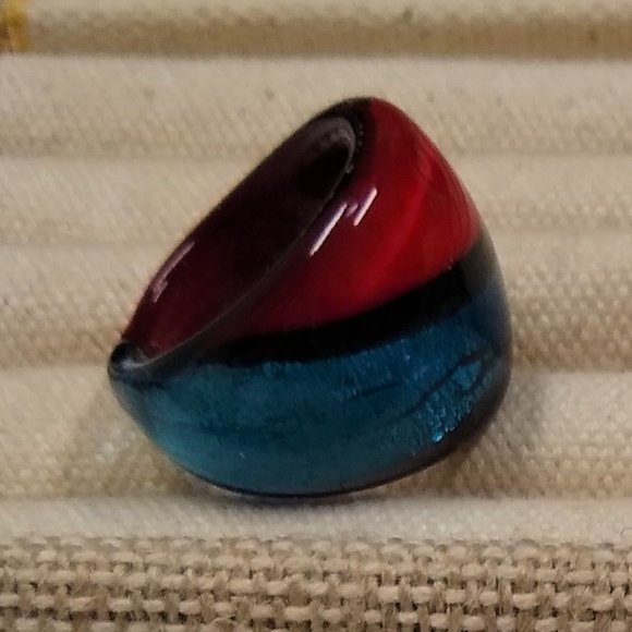 Hand-blown Glass Ring Crafted by Southern California Artisan - Picture 2 of 7